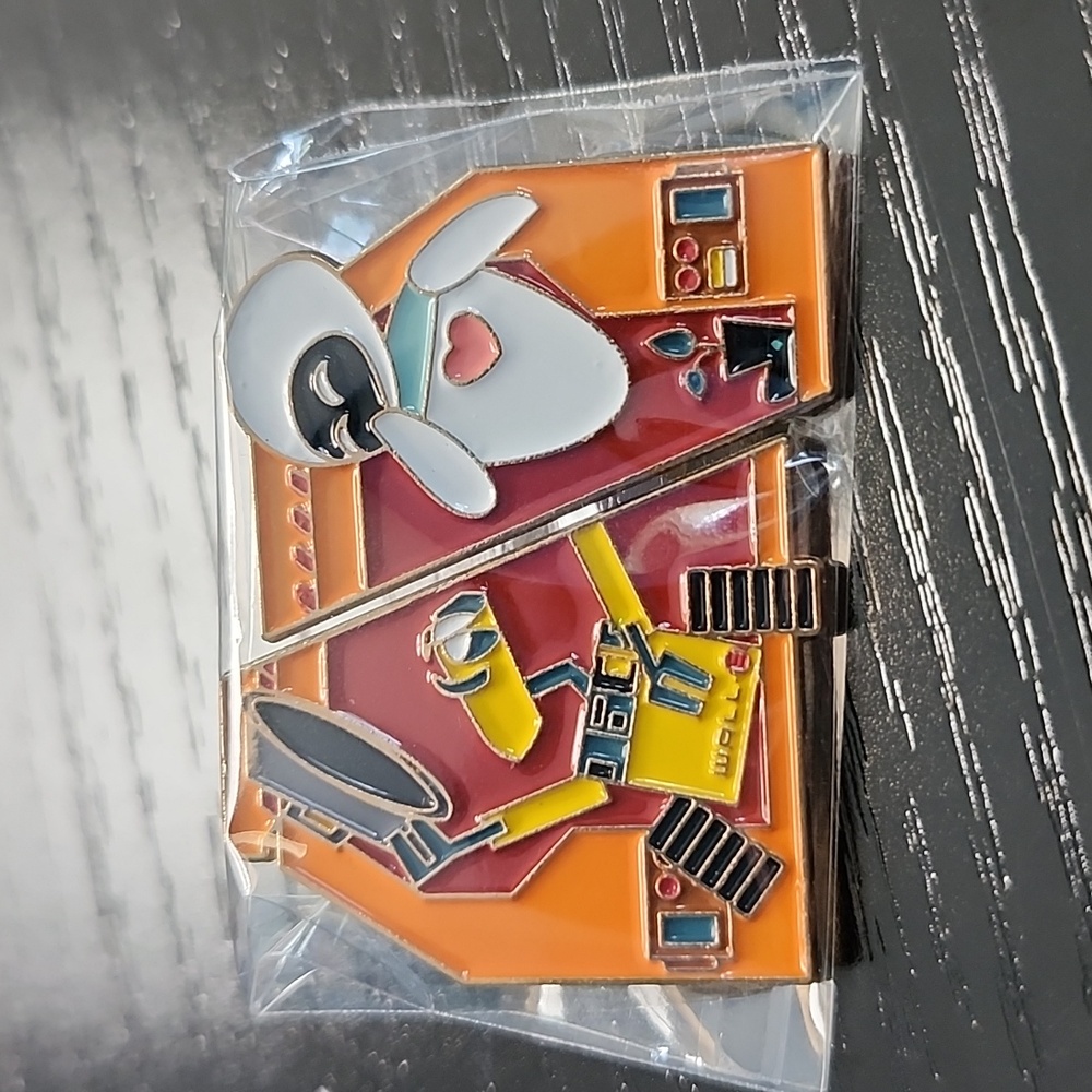 Disney's Wall E and Eve Inspired Enamel Pin Set - Picture 3 of 3